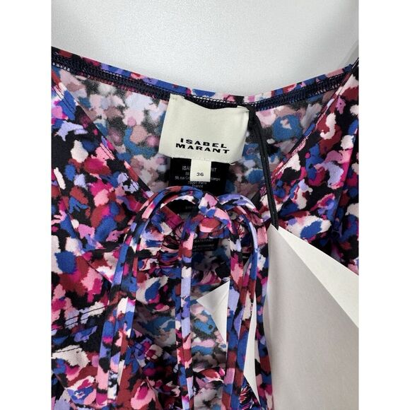 NEW ISABEL MARANT Stiza In Multicolored Floral Swimsuit Beach Pool Cruise Summer - Picture 6 of 6